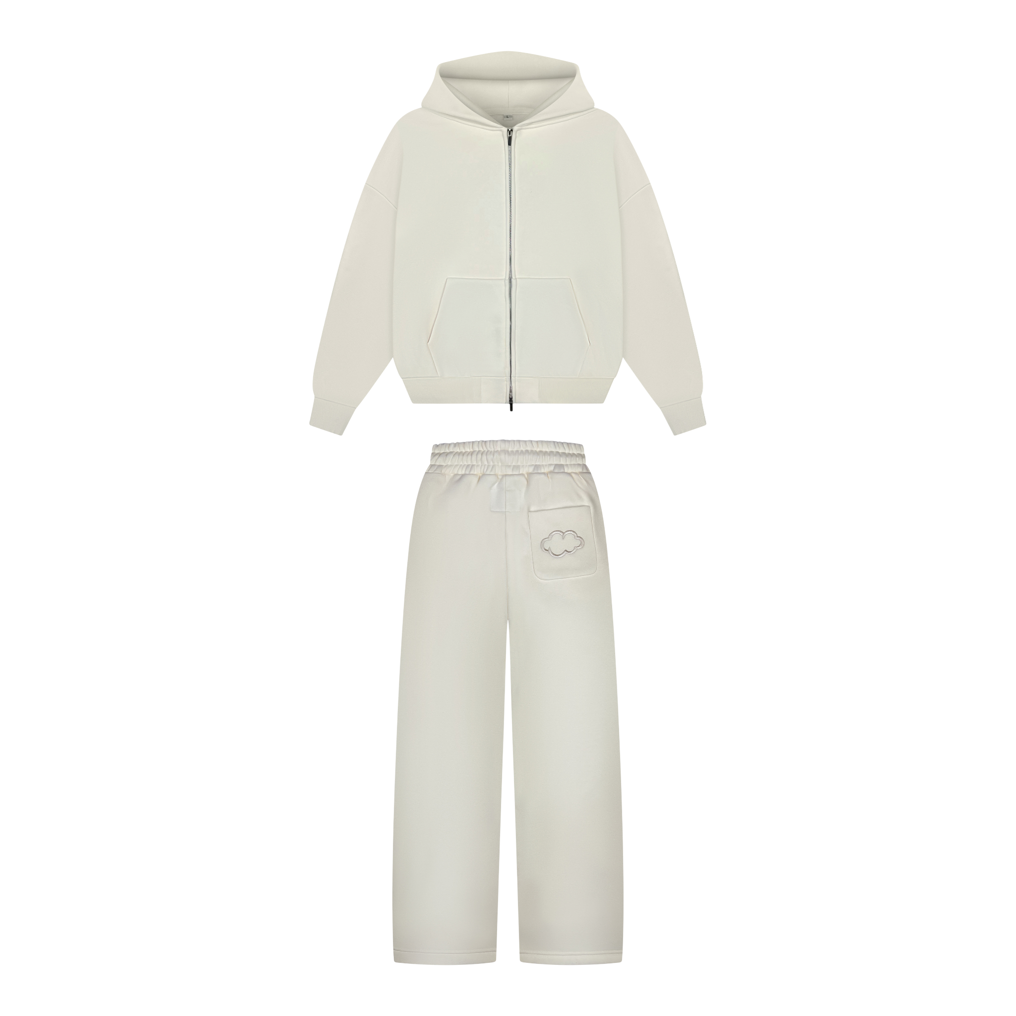 Cloud Essentials Sweatset Cream Back