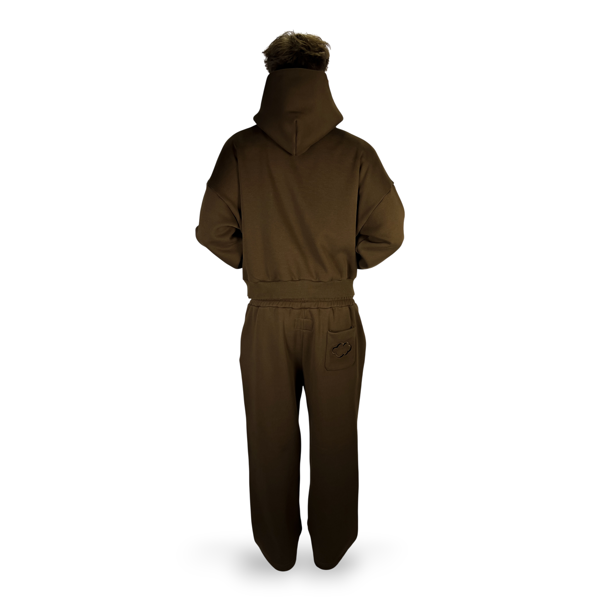 Cloud Essentials Mocha Back On Model