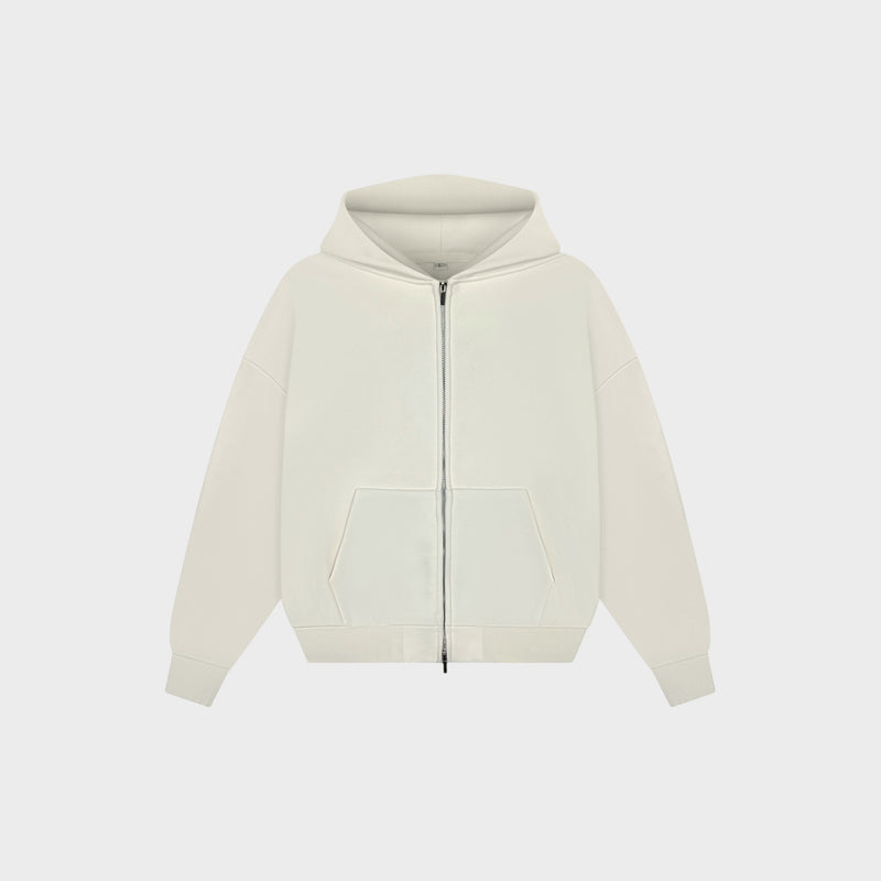 Cloud Essentials Zip Hoodie Mocha
